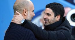 Mikel Arteta is set for a Wembley reunion with his former boss Pep Guardiola