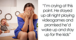 Mom Comes Back From 10-Hour Shift To A Total Mess, Baby Screaming And Son Panicking While Husband Is Asleep