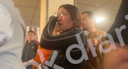 A video from Spanish outlet OK Diario shows the tearful friend attempting to convince two police officers to let her see Castillo one last time