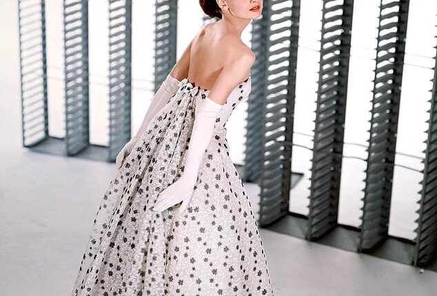 Audrey Hepburn poses for the film 'Funny Face' in Los Angeles in 1957