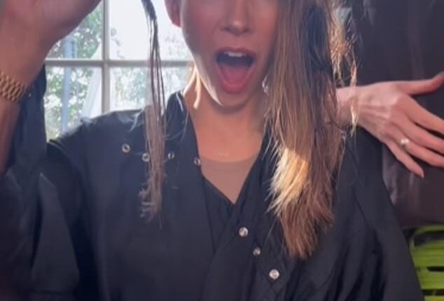 Myleene Klass 47, has revealed a huge hair transformation after donating her hair to charity, sharing the post on Instagram on Saturday