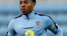 Myles Lewis-Skelly has dropped back down to the England Under-21 set-up after enjoying success in the senior team