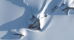 Independent researcher Jay Anderson spotted the ice-covered structures on Google Earth, showing three sharply angled Antarctic peak