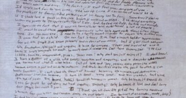 A private forensic team has claimed that the final lines of the note, where Cobain appears to bid farewell to his wife and daughter, may have been written by someone else