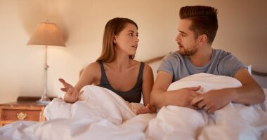 The Shark study found that hot weather is behind the 'sleep divorce' trend, with up to 80 per cent of couples sleeping apart when it's hot