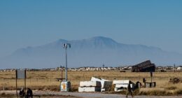 Holloman Air Force Base on November 4, 2021. Officials have confirmed there was a shooting at the New Mexico base on Tuesday that left one person dead and another injured