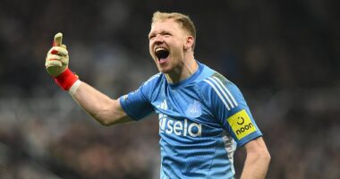 Aaron Ramsdale was man-of-the-match for Newcastle as they beat Manchester United 2-1