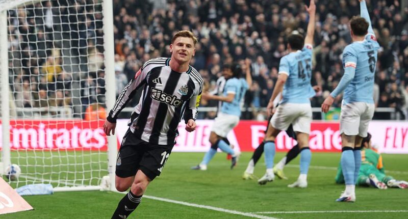 Newcastle vs Manchester City - FA Cup fifth round LIVE: Latest score and updates as Harvey Barnes opens the scoring after dominant early spell with Erling Haaland is OUT of Pep Guardiola's squad
