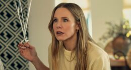 Nobody Wants This. (L to R) Adam Brody, Kristen Bell on the set of Nobody Wants This S3