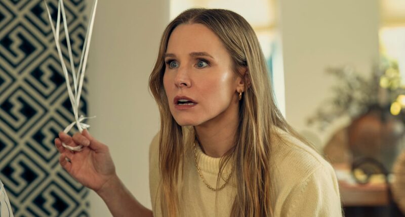 Nobody Wants This. (L to R) Adam Brody, Kristen Bell on the set of Nobody Wants This S3