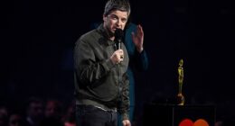 Noel Gallagher hailed his brother Liam while he accepted Songwriter of the Year gong at the 2026 BRIT Awards at Co-op Live Arena in Manchester on Saturday night