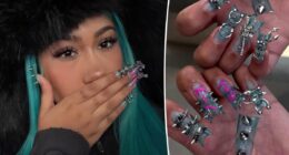 North West, 12, debuts new manicure with spikes, piercings