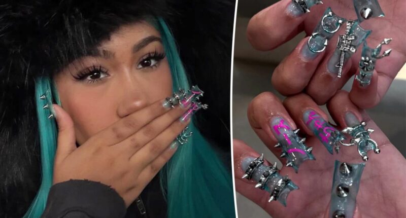 North West, 12, debuts new manicure with spikes, piercings