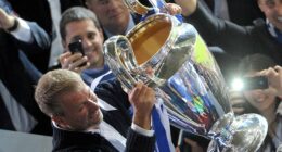 Roman Abramovich celebrates Chelsea's first Champions League triumph in 2012 - a year after the beginning of the financial chicanery which the club's new owners later self-reported