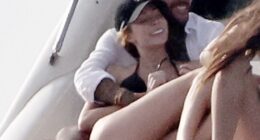 Olivia Attwood told love interest Pete Wicks that she 'keeps him young' in flirty exchange as she revealed why he had changed his mind on those racy Ibiza pictures (pictured