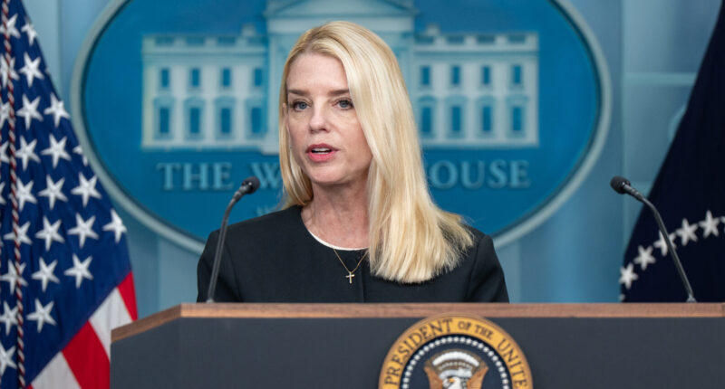 Pam Bondi Moved to Military Housing Amid Cartel, Epstein Files Threats.