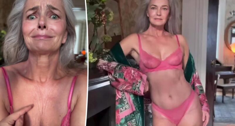 Paulina Porizkova, 60, models pink lingerie while addressing 'smoke and mirrors' of social media