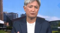 Penny Wong (pictured) said Australians had been 'moved' by the Iranian football protest