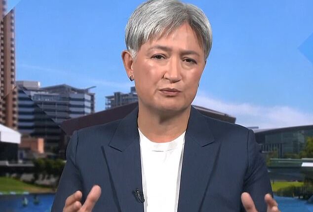Penny Wong (pictured) said Australians had been 'moved' by the Iranian football protest