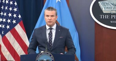 Secretary of War Pete Hegseth said that new Iran supreme Leader Mojtaba Khamenei has not appeared on camera since taking over command because he is 'disfigured' from the same blast that killed his father