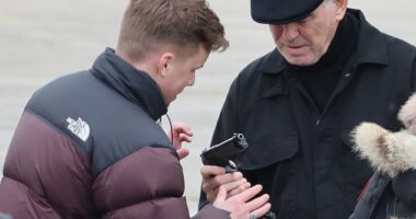 Pierce Brosnan, 72, needed help getting to grips with a Glock semi-automatic pistol on set of the second series of crime drama MobLand