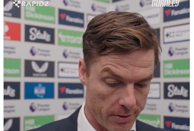 Burnley posted a video of Scott Parker and then hid negative replies on their X account