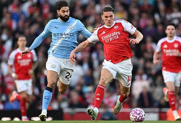Manchester City will face Arsenal on April 19 in the Premier League's latest TV fixtures
