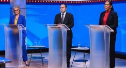 Representative Robin Kelly (left) had the support of the Congressional Black Caucus, while Representative Raja Krishnamoorthi (center) had the most money. Lieutenant Governor Juliana Stratton (right) was pushed by Illinois Governor JB Pritzker (right)