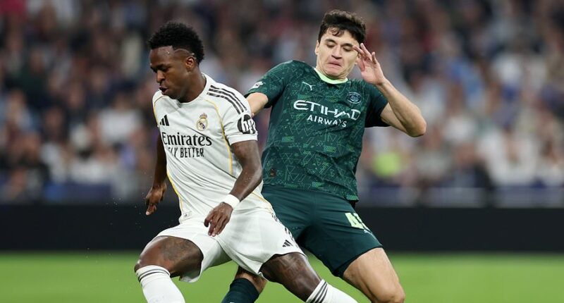 Real Madrid vs Manchester City - Champions League LIVE: Pep Guardiola's side make bright start with Chelsea behind at PSG