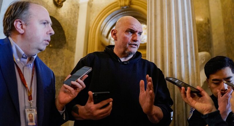 Kristi Noem's exit from the Department of Homeland Security had barely been confirmed when one Democrat had already signed up to support her replacement. Pennsylvania Senator John Fetterman moved to back his Senate colleague Markwayne Mullin for the top DHS job almost immediately — earning the vicious fury of Democrats who are growing tired of his independence. 'I'm not sure how many fellow Democrats will vote to support our colleague @SenMullin as the next DHS Secretary, but I am AYE,' Fetterman posted on X.