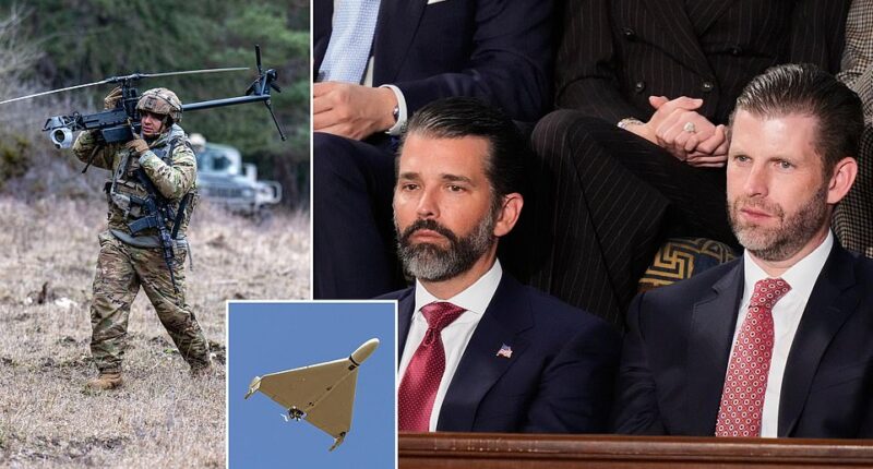 Donald Trump's sons are facing corruption accusations after investing in a drone start-up competing for Pentagon contracts. Don Jr . and Eric Trump have poured money into Powerus, a Florida-based defense start-up competing for Pentagon drone contracts, the Wall Street Journal reported. The company, formed in 2025, is competing for a slice of the Pentagon's $1.1 billion Drone Dominance initiative and is merging with a publicly traded golf company to list on the NASDAQ. The Pentagon's push to acquire its own drone fleet has been thrown into sharp focus by Iran's battlefield deployment of Shahed drones costing approximately $25,000 per unit, as the US burns through missile stockpiles priced at up to $13 million each.
