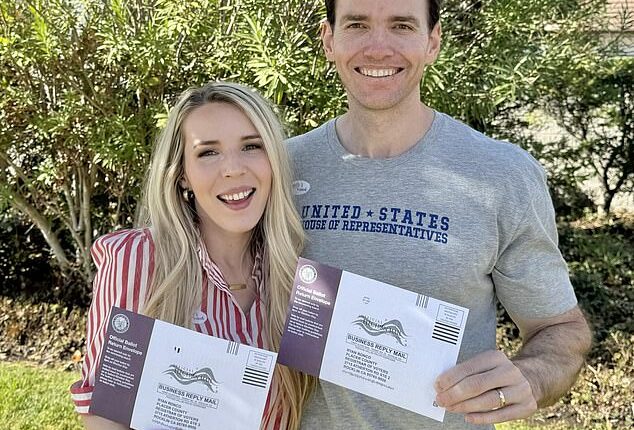 Kevin Kiley and his wife Chelsee Gardner