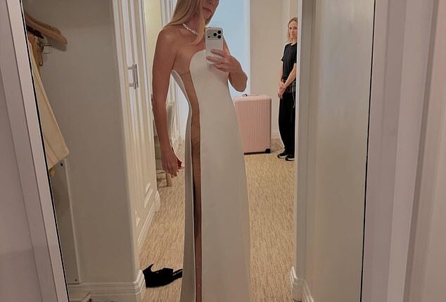 Gwyneth Paltrow seemingly hinted at what was to come after sharing the above awkward fitting photo on Instagram that said it all