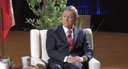 John Roberts giving an interview.