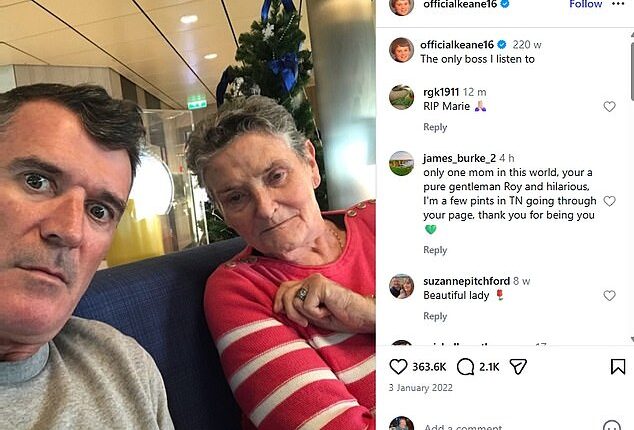 Roy Keane in mourning as his mum - 'the only boss I listen to' - dies surrounded by family at Irish hospice