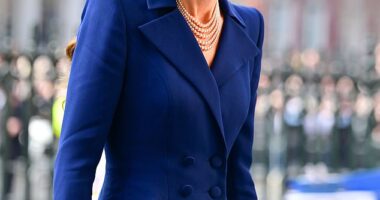 The Princess of Wales arriving Commonwealth Day Service of Celebration at Westminster Abbey