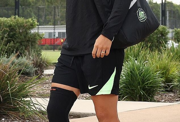 Matildas coach Joe Montemurro has dismissed concerns surrounding Sam Kerr's fitness after Australia's captain sported a knee brace in her team's last training session before the Asian Cup final