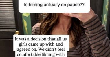 Secret Lives of Mormon Wives star Mikayla Matthews has confirmed production on her show had been put on pause due to the recent controversy surrounding Taylor Frankie Paul and her ex-boyfriend Dakota Mortensen