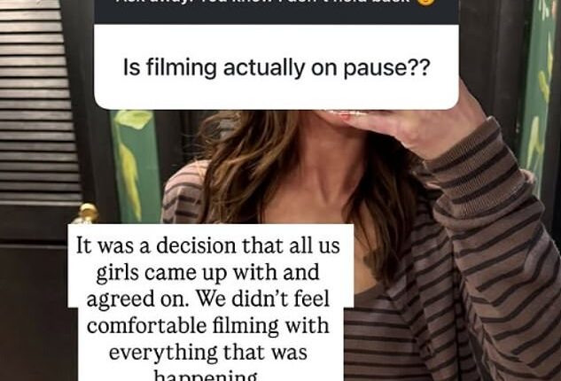 Secret Lives of Mormon Wives star Mikayla Matthews has confirmed production on her show had been put on pause due to the recent controversy surrounding Taylor Frankie Paul and her ex-boyfriend Dakota Mortensen