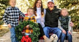 Kouri Richins and her husband Eric Richins with their three young sons before his March 4, 2022 death