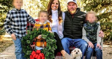 Kouri Richins and her husband Eric Richins with their three young sons before his March 4, 2022 death