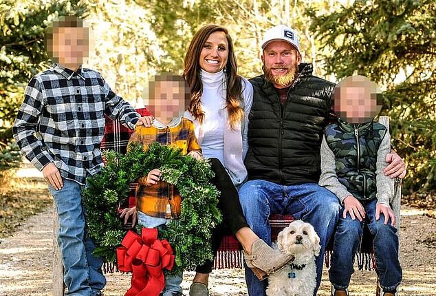 Kouri Richins and her husband Eric Richins with their three young sons before his March 4, 2022 death
