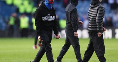 Ultras from both side of the Old Firm staged a pitch invasion after the Scottish Cup tie