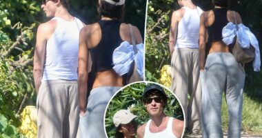 Shawn Mendes answers nature's call in public while on walk with girlfriend Bruna Marquezine