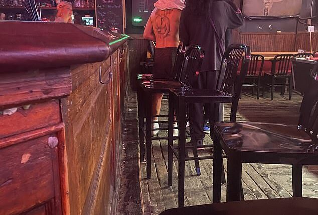 Shia LaBeouf allegedly got into another fight in New Orleans this week, a little over a month after he was arrested for brawling in the French Quarter - pictured shirtless in the bar in the aftermath of the alleged fight