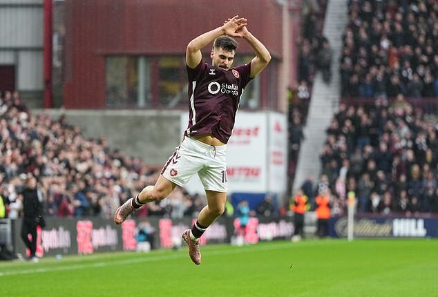 Hearts striker Claudio Braga admits it is difficult for them to keep their feet on the ground