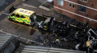 Starmer condemns ‘deeply shocking’ incident after ambulances set on fire in London in ‘antisemitic hate crime’