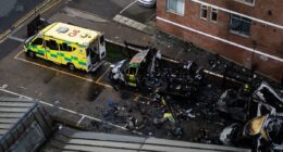 Starmer condemns ‘deeply shocking’ incident after ambulances set on fire in London in ‘antisemitic hate crime’