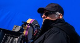 Steven Spielberg on set of Disclosure Day