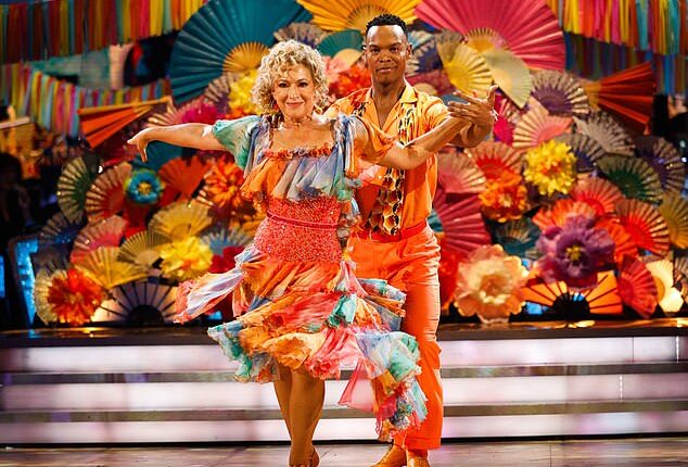 Johannes Radebe (pictured with Alex Kingston on Strictly) said Britain was a 'very progressive country' and revealed in 2024 he had passed his Life in the UK test